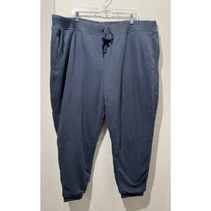 NWT LL Bean Women's 1912 Sherpa Lined Lounge Pants Carbon Navy Plus Sz 3X